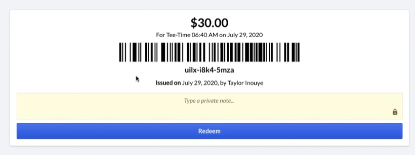 Redeeming a raincheck