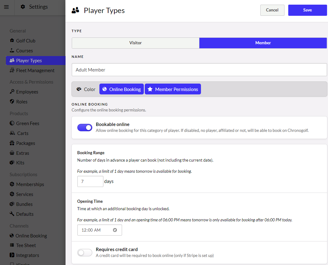 Creating a player type
