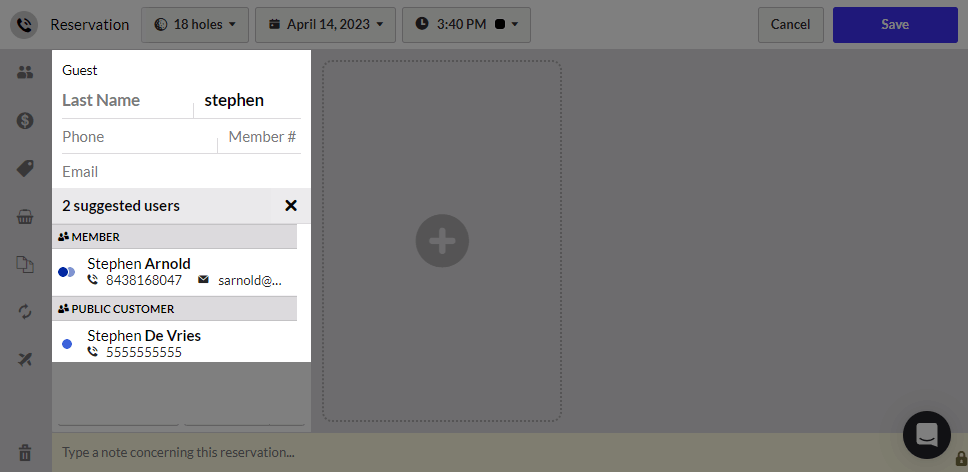 Suggested customer profiles