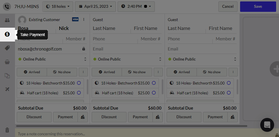 Making payment for group