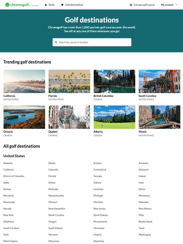 Marketplace destinations