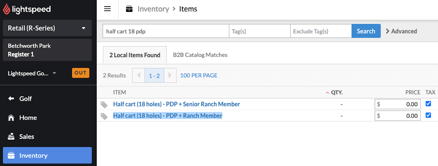Searching for a product and player type product