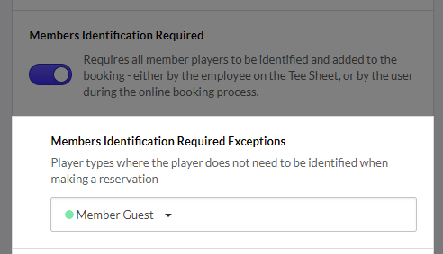 Exception pour les membres